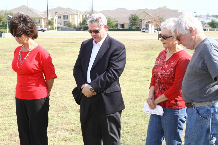 Flags Placed at Future Nov. 5 Memorial Site